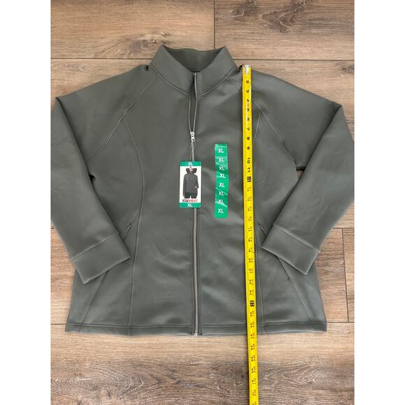 NWT 32 Degrees Heat Women's Active Full Zip Jacket Castor Gray Size XL - Picture 7 of 8